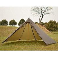 PPLAS Tentes Tente Pyramide Tente Ultralight avec tentes de Deux Portes tentes de Camping en Plein air Tente Teepee Tente 3-4Person de Nylon en Silicone 20D pour Le Camping Tentes Tunnel