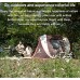 QQ HAO Tente de Tunnel familiale pour 3-4 Hommes Tente de Chambre imperméable Coupe-Vent à Installation Rapide tentes de Camping Pop-up,Marron