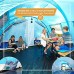 Skandika Helsinki Tente tunnel familiale avec paroi avant mobile cabine de couchage séparable et colonne d'eau de 5000 mm 6 personnes homme