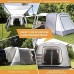 Skandika Pitea XL Up Tente de hayon tente arrière de camping Auvent SUV Caddy voiture 4 personnes Tente Autoportante avec cabine de couchage