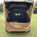 Tente de Camion de Voiture Pare-Soleil Anti-Pluie avec Tige de Support Tente Anti-UV auvent latéral Tente de Voiture pour extérieur Auto-Conduite-Noir avec Tube de Fer