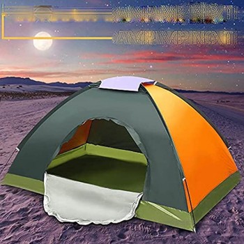 Tente de Camping légère Portable pour 1-2 Personnes en Plein air 200x150cm Tente Pliante résistante aux ultraviolets avec Porte moustiquaire-par défaut