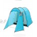 Tente Familiale Tunnel Tente De Camping Légère pour 4 Personnes Imperméable Installation Facile Panneaux De Ventilation Résistant Aux UV