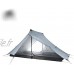 Tente Lanshan 3F Gear Outdoor Tente de Camping ultralégère pour 2 Personnes Tente sans Tige Professionnelle 20D 3 Saisons