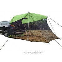 WSTERAO Tente Tunnel Tente d'extension arrière Multi-Tente Housse latérale de Voiture SUV avec moustiquaire Tente de Camping Tente familiale Tente pour 4 Personnes Tente de Camping