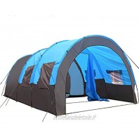 ZHONGXIN Tente Tunnel Tente Familiale avec 2 Compartiments de Couchage Tente spacieuse avec Auvent pour Randonnée
