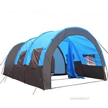 ZHONGXIN Tente Tunnel Tente Familiale avec 2 Compartiments de Couchage Tente spacieuse avec Auvent pour Randonnée