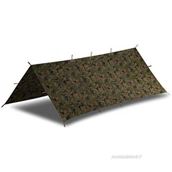 Helikon-Tex SuperTarp Small – Toile en polyester Ripstop – Bâche – PL Woodland – Outdoor Bushcraft Chasse Survival