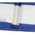 Idena Protection Contre Le Vent : Environ 800 x 80 cm-Bleu et Blanc Transport et Sangles de Fixation-pour la Plage Le Camping et Le Jardin Mixte-Adulte