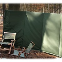 koncy Paravent Camping Plage 300 x 140 cm Pare Vent Exterieur Pliable Brise-Vent en Tissus Color : Green