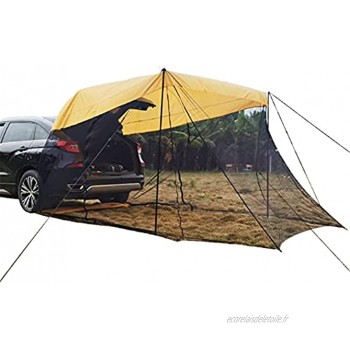 Pare-soleil de voiture tente de coffre arrière auvent latéral moustiquaire de voiture auvent pliable auvent de toit toit pour extérieur autoconduite barbecue camping