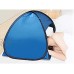 Perfeclan Abri de Soleil de Plage Auvent de Protection Instantanée avec Support de Téléphone Bateau de Salon de Plage Mini Tente D'ombrage Automatiqu Ruban Noir Bleu