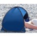 Perfeclan Abri de Soleil de Plage Auvent de Protection Instantanée avec Support de Téléphone Bateau de Salon de Plage Mini Tente D'ombrage Automatiqu Ruban Noir Bleu
