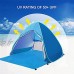 QZH Tente Pop-up Tente de Plage abri de Plage pour 2 Hommes léger UPF 50+ pour la Protection Solaire UV Abris solaires étanches pour Le Camping Familial Pêche Pique-Nique Beach