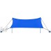 RELAX4LIFE Tente de Plage en Lycra UPF50+ avec Sac de Transport et 4 Sacs de Sable Grand Abri Solaire pour Plage Jardin Parc Camping Pêche 300 x 280 cm Bleu