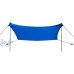 RELAX4LIFE Tente de Plage en Lycra UPF50+ avec Sac de Transport et 4 Sacs de Sable Grand Abri Solaire pour Plage Jardin Parc Camping Pêche 300 x 280 cm Bleu