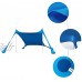 Tente D'ombrage De Plage,Abris De Plage Tente De Plage Auvent Protection UV UPF50+ avec Sac De Sable Ancres pour Plage Pique-Nique Pêche Camping