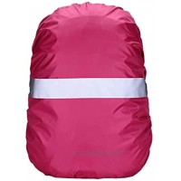 Ducomi High Visibility Backpack Rain Cover Housse résistante à l'eau pour Le Camping Randonnée Alpinisme Marche Cyclisme Escalade Convient pour Hommes Femmes Enfants Rouge XL