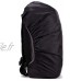 HugeStore 70l Housse de protection antipluie et étanche pour sac à dos de randonnée de camping Noir