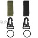 Qiajie 6 PCS Portable Tactique Suspendu Ceinture Mousqueton Crochet Boucle Sangle Clip Sac À Dos Porte-clés pour Camping en Plein Air Randonnée