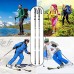 Gohytal Bâtons de randonnée télescopiques bâtons de marche nordique réglables pliables super légers pliables pour trekking avec coussinets en caoutchouc pour homme