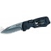 kwb couteau de poche de loisirs avec support de bits fonction tournevis extra forte lame de 80 mm incl. 4 bits et clip de ceinture