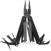 Leatherman Charge + Pince multifonctions 19 outils avec coupe-fil remplaçable couteau et bien plus encore ; fabriqué aux Etats-Unis couleur noir étui molle inclus