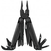 Leatherman Surge Pince multifonctions en acier inox avec 21 outils dont une paire de ciseaux extra large des lames de couteaux un coupe-fil et bien plus fabriqué aux Etats-Unis couleur noir