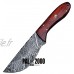 STSM 9298 couteau à lame fait main en acier damas avec gaine cuisine maison chef jardin camping outil collection poignée poignée de pêche et autres couteaux