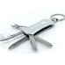 TopSpirit® Porte-clés Multitool 5 en 1 Switzerland Argent – Multi Tool avec Couteau décapsuleur Lime à Ongles règle et Ciseaux – 5,5 cm