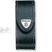 Victorinox Huntsman Couteau d'officier Noir & 4.0520.3 Etui-Ceinture Pochette en cuir noir avec fermeture Velcro