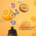 air up® Starter Set 1 x Bouteille d'eau sans BPA 650 ml 2 x Pods Arôme Citron Vert et Orange-Fruit de la passion pour aromatiser l'eau 0 Sucre 0 Calorie – Noir