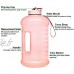 Venture Pal Grande bouteille d'eau de sport étanche sans BPA avec marqueur de temps motivant pour vous assurer que vous buvez assez d'eau tout au long de la journée Rose clair