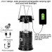 DAUERHAFT Lanterne de Camping rétractable USB ABS Lampe de Tente rétractable USB Lampe Solaire de Tente de Camping à LED LanternLight LED Lampe de Tente de Camping pour la Lecture,