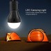 La tente de camping à LED allume la lanterne la lumière d'ampoule de secours de la tente extérieure portative pour le camping la randonnée les pannes la pêche à l'extérieur à l'intérieurnoir