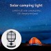 Lampe solaire de camping rechargeable par USB étanche en forme de lanterne LED pour camping et randonnée