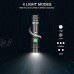 Lampe Torche LED Rechargeable USB Coquimbo Lampe de Poche 600 Lumens IP65 Étanche 4 Modes Eclairage Lampe de Poche Zoomable pour Ménage Le Camping La Randonnée D'urgence Batterie Incluse