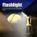 Lanterne de Camp Rechargeable Lampe de Secours Portable à LED avec 3 Ampoules à LED COB Lampe de randonnée pour Camping Utilisation intérieure extérieure