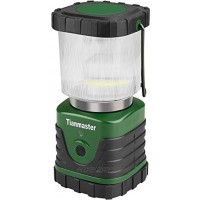 TechKen Lanterne de camping LED avec crochet étanche 3 niveaux de luminosité Lampe de recherche à piles Lampe d'urgence pour panne de courant randonnée aventure pêche garage etc.
