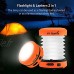 ThorFire 2 en 1 Lampe De Camping Lumière LED Haute Luminosité Lanterne Pliable Lanterne Rechargeable à Manivelle Lanterne Portable Rechargeable USB Adaptée à L'Aventure Et Au Camping