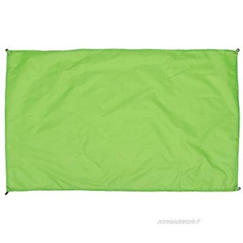 ABOOFAN Tapis de pique-nique portable imperméable pliable vert avec 4 clous et sac de rangement pour camping en plein air