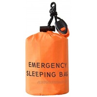 BraveWind 1 sac de couchage d'urgence vide réutilisable étanche sac de rangement sac de survie sac de voyage et sifflet