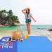 Molare Tapis de pique-nique de couverture de plage 84 x 64 pouces grand tapis de jeu de couverture de plage tapis d'extérieur résistant au sable avec 8 sacs de haricots 1 carte de pointage charming