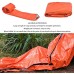 N A Sac de couchage d'urgence étanche en film d'aluminium PE Sac de couchage de survie Sac de bivouac pour camping en plein air randonnée orange