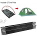 Alomejor Mât de Tente 4,9M Ensemble de Cadres de tentes en Fibre de Verre pour Le Camping