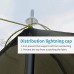 Aotlet 1Pcs Set Camping Accessoires Mât de Tente Télescopique 90-230cm Aluminium Arceaux de Tente 3 Sections avec 2 Tendeurs de Bâche pour Extérieurs Jardin Camping Randonnée Parasol Noir