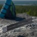 Dilwe Tringle de rideau pliable en fibre de verre avec poteaux amortis pour le camping en plein air pour la chasse la randonnée les voyages