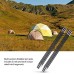 Dilwe Tringle de rideau pliable en fibre de verre avec poteaux amortis pour le camping en plein air pour la chasse la randonnée les voyages