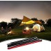 LOPAE Poteaux de tente de camping 6 sections Bâtons de bâche pour auvent et abri télescopique