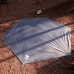 N C Imperméable Hexagonal Hamac Pluie Mouche Tente Bâche Empreinte de Sol Tissu Abri de Camping Parasol Plage Pique-Nique Tapis pour Randonnée Pique-Nique